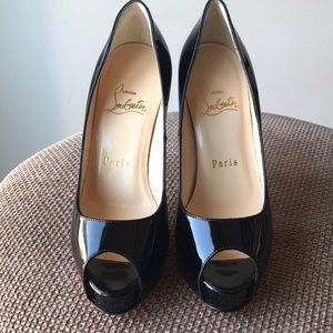 Christian Louboutin peep toe heels